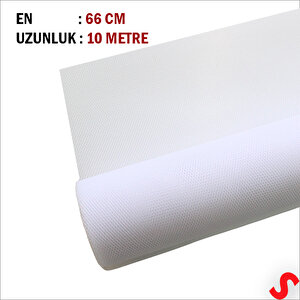 Süsleme Tülü Grek Tül Rulo, 66 Cm X 10 Mt - Beyaz