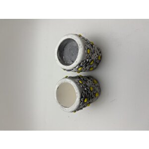 Papatya Desenli Mumluklar - Tealight Ve Uzun Balmumu Mum Hediyelidir