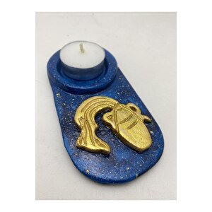 Kova Burcu Mumluk - 3 Adet Tealight Balmumu Mum Hediyeli
