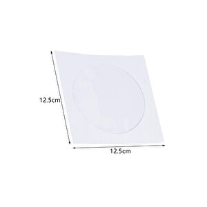 Cd Zarfı Pencereli Cd / Dvd  Zarf Beyaz Zarf - 10 Adet