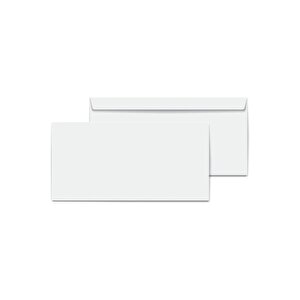 Diplomat Zarf Penceresiz 105 X 240 Mm Beyaz - 20 Adet