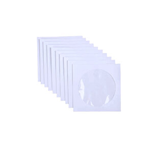 Cd Zarfı Pencereli Cd / Dvd  Zarf Beyaz Zarf - 50 Adet