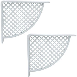 Plastik Raf Altı Bağlantı Beyaz 17*18cm (2 Adet)