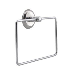 Kare Havluluk Lavabo Banyo Mutfak Aparat Standı Bez Havlu Askısı Paslanmaz Metal Krom Renk Vidalı