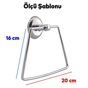 Metal Bez Havluluk Aparatı Lavabo Banyo Mutfak Aparat Standı Bez Havlu Askısı Vidalı Krom Paslanmaz