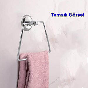 Metal Bez Havluluk Aparatı Lavabo Banyo Mutfak Aparat Standı Bez Havlu Askısı Vidalı Krom Paslanmaz