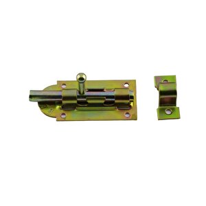 Sürgü Mavzer No:2 Kilit Kadmiyum 32x68 Mm Ahşap Pvc Demir Kapı Pencere Emniyet Mandalı Kilidi