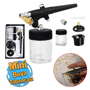 Mini Efekt Boya Tabancası Küçük Hobi Boyama Havalı Boya Püskürtücü 1 Adet
