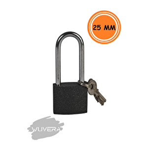 Gri Döküm Uzun Asma Kilit 25 Mm