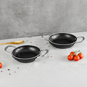 Atlanta 2 Parça Sahan Seti 18-20 Cm Black