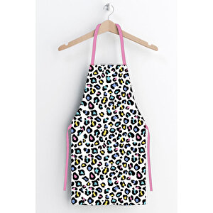 Ays Home Renkli Leopar Mutfak Önlüğü
