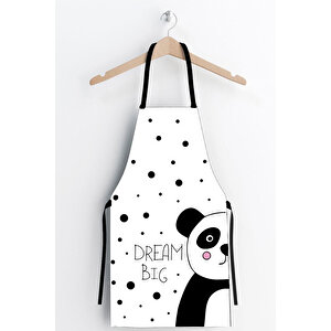 Ays Home Panda Beyaz Mutfak Önlüğü
