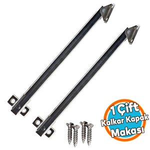 Kalkar Kapak Makası Dolap Çekmece Metal 20 Cm Sessiz Açma Kapama Amortisör Piston 1 Çift