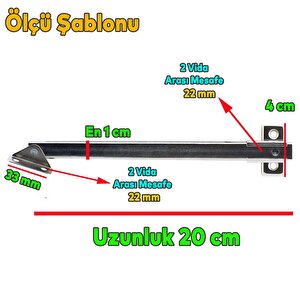 Kalkar Kapak Makası Dolap Çekmece Metal 20 Cm Sessiz Açma Kapama Amortisör Piston 1 Çift