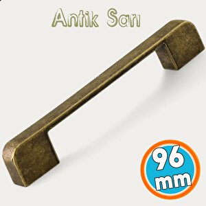Mobilya Çekmece Mutfak Dolabı Dolap Kulpları Kulbu Kulpu Antik Sarı 96 Mm -9.6 Cm Metal Kulp