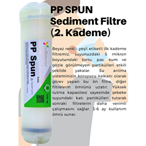 5'li Su Arıtma Filtre Seti – Pp Sediment, Gac, Cto Karbon, Membran Ve Post Karbon