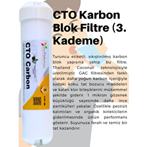 5'li Su Arıtma Filtre Seti – Pp Sediment, Gac, Cto Karbon, Membran Ve Post Karbon