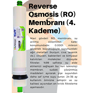 5'li Su Arıtma Filtre Seti – Pp Sediment, Gac, Cto Karbon, Membran Ve Post Karbon
