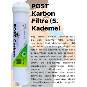 5'li Su Arıtma Filtre Seti – Pp Sediment, Gac, Cto Karbon, Membran Ve Post Karbon