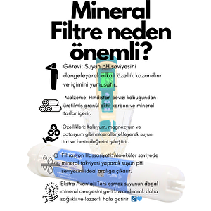 Mineral Ph Stabilizer Filtre – Sağlıklı Ve Dengeli Su Deneyimi Beyaz