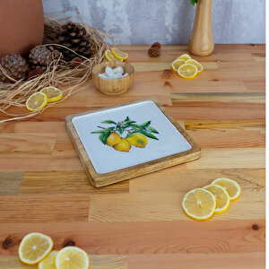 Kangura Limon Kare Tepsi Küçük
