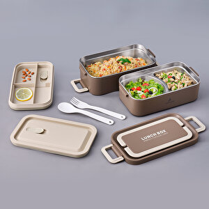 Bento Lunch Box Haki 2000 Ml