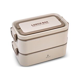 Bento Lunch Box Beige 2000 Ml
