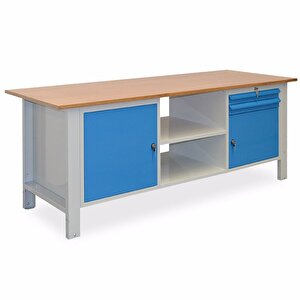 2.1 Metre Yükseklik Ayarlı Çalışma Tezgahı 2 Çekmeceli Dolaplı İe.yact.21.2