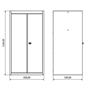 1.1 Metre Metal Dolap İe.36.18.30.21