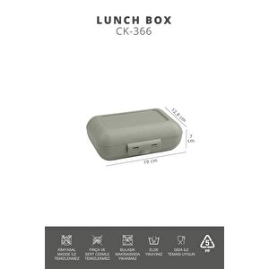 Okyanus Home Yeşil Lunch Box 2 Katlı 5 Bölmeli Kendinden Çatal Kaşıklı Beslenme Kutusu
