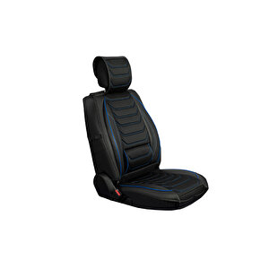 Geely Familia Uyumlu Lüx Deri Oto Koltuk Kılıfı Ön Arka Takım Anka Si̇yah Mavi̇ Siyah - Mavi
