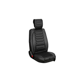 Geely Familia Uyumlu Lüx Deri Oto Koltuk Kılıfı Ön Arka Takım Anka Tam Si̇yah