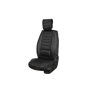 Subaru İmpreza Uyumlu Lüx Deri Oto Koltuk Kılıfı Ön Arka Takım Anka Tam Si̇yah