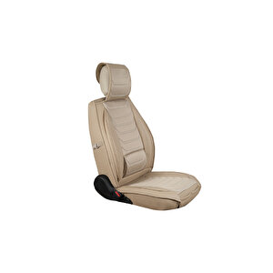 Nissan Skystar Uyumlu Lüx Deri Oto Koltuk Kılıfı Ön Arka Takım Anka Bej