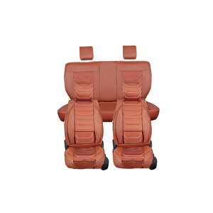 Renault Latitude Uyumlu Lüx Deri Oto Koltuk Kılıfı Ön Arka Takım Anka Tarçin Tarçın