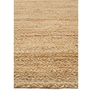 Cool Halı Vime 01e Natural Oval Jüt Halı Yolluk El Dokuma Jüt Kilim Hasır Halı Dekor Halı Bohem Halı