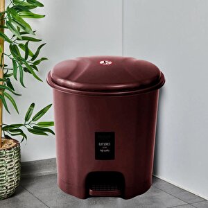 Motek Elit Pedallı Plastik Çöp Kovası İç Kovalıı 22 Lt-mürdüm