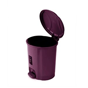 Motek Elit Pedallı Plastik Çöp Kovası İç Kovalıı 22 Lt-mürdüm