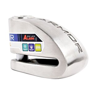 Armor 614 Mva Alarmlı Motorsiklet Disk Kilidi Mil Çapı 14mm Paslanmaz Çelik