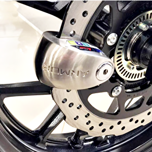 Armor 614 Mva Alarmlı Motorsiklet Disk Kilidi Mil Çapı 14mm Paslanmaz Çelik