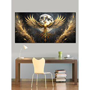 Kanvas Tablo Altın Kanatlı Anka Kuşu 50x100 cm
