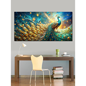 Kanvas Tablo Görkemli Tavus Kuşu 70x140 cm