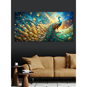 Kanvas Tablo Görkemli Tavus Kuşu 50x100 cm
