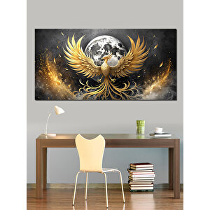 Kanvas Tablo Altın Kanatlı Anka Kuşu 50x100 cm