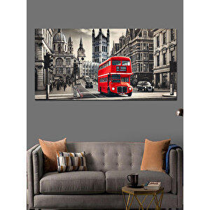 Kanvas Tablo Londra’nın İkonik Kırmızı Otobüsü 70x140 cm