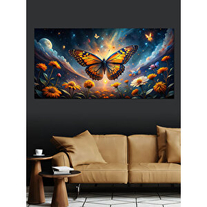 Kanvas Tablo Gökyüzünde Kelebek 50x100 cm