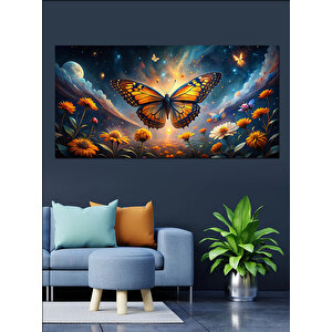 Kanvas Tablo Gökyüzünde Kelebek 70x140 cm