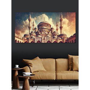 Kanvas Tablo Martılar Ve Sultanahmet Manzarası 50x100 cm