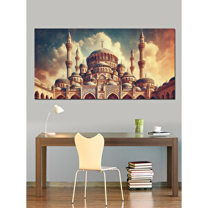 Kanvas Tablo Martılar Ve Sultanahmet Manzarası 50x100 cm
