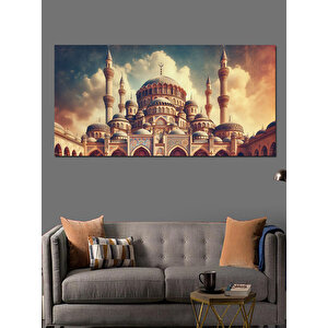 Kanvas Tablo Martılar Ve Sultanahmet Manzarası 50x100 cm